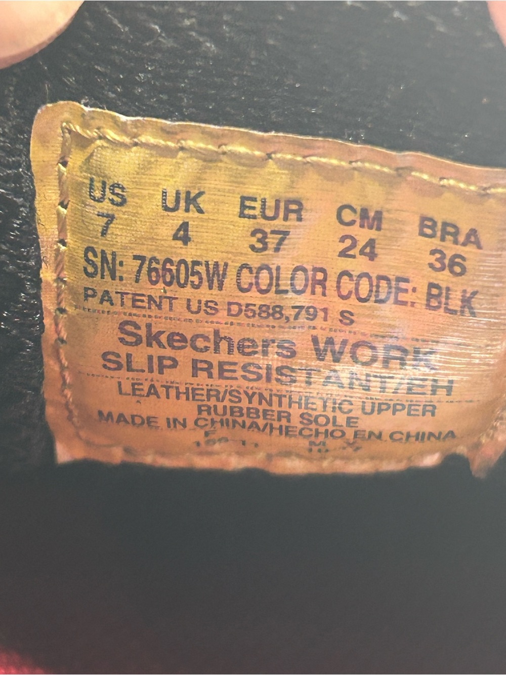 Skechers Work D’Lites SR Slip Resistant Sneaker Work Shoe Size 7 - Picture 7 of 8